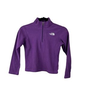 The North Face Girl’s Fleece Jacket Purple Pullover Size S (7/8)